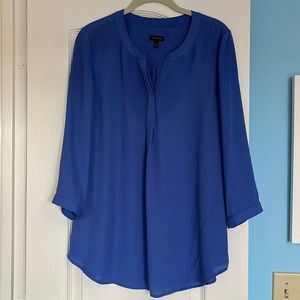Talbots periwinkle blue 3/4 sleeve top